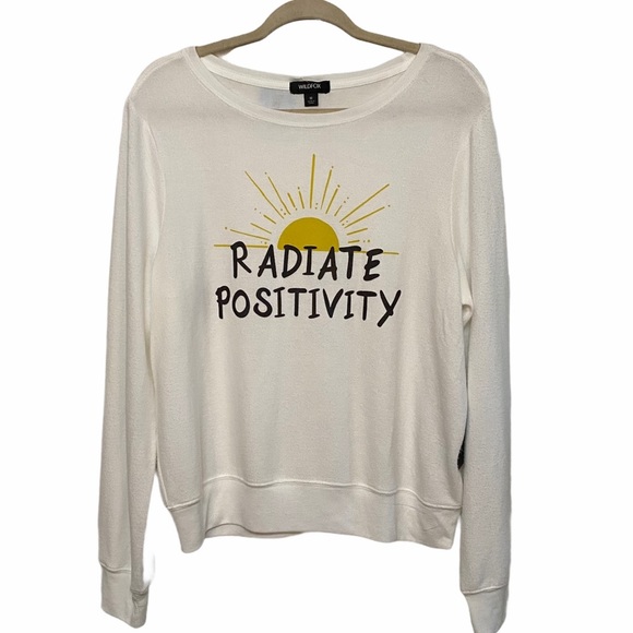 NEW Wildfox Radiate Positivity Baggy Beach Jumper - Picture 1 of 9